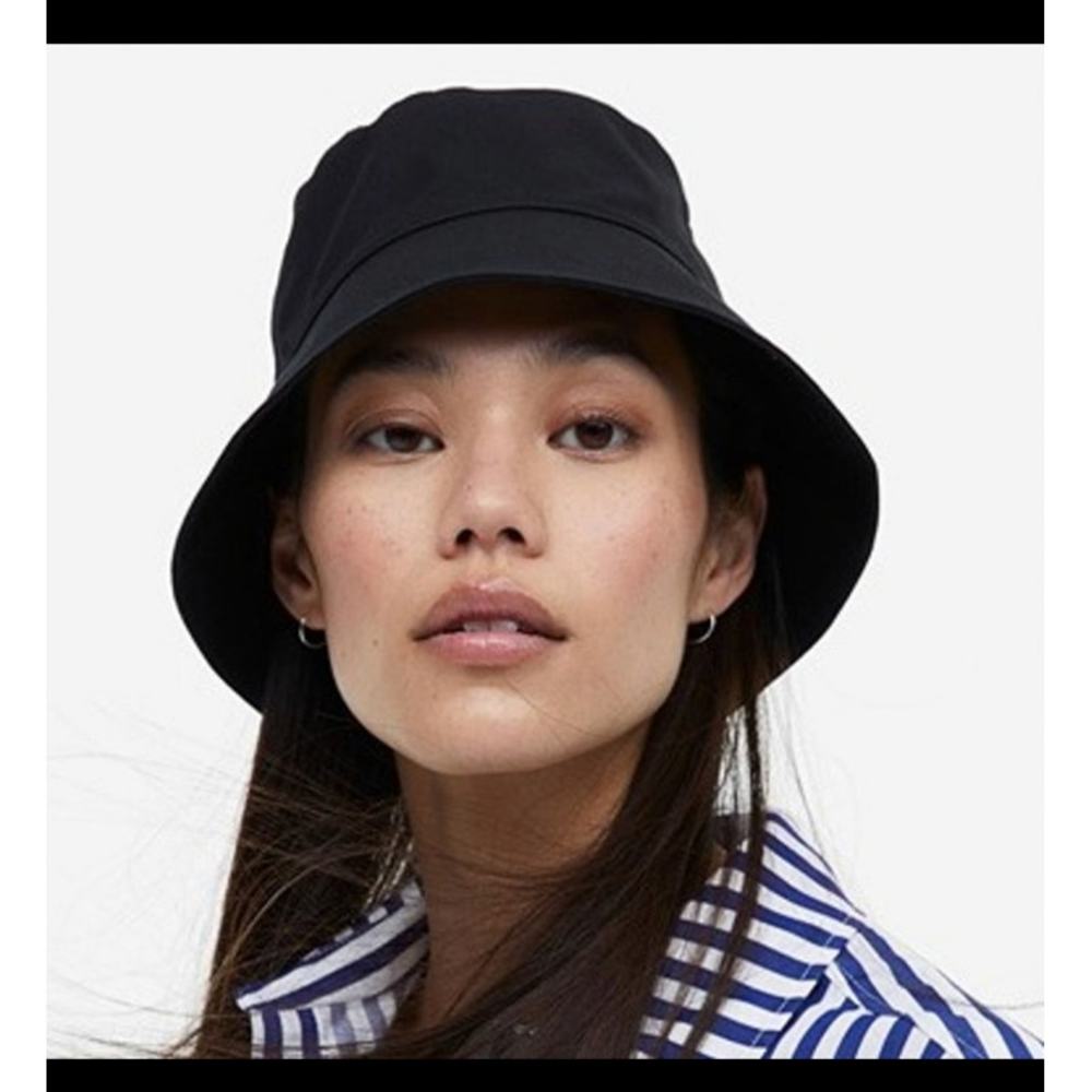 New Casual Short Brimmed Both Ways Lightweight Canvas Bucket Hat Black E0200